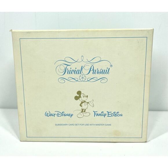 Vintage Trivial Pursuit Walt Disney Family Edition Subsidiary Set Card Game 1985 - Picture 1 of 7
